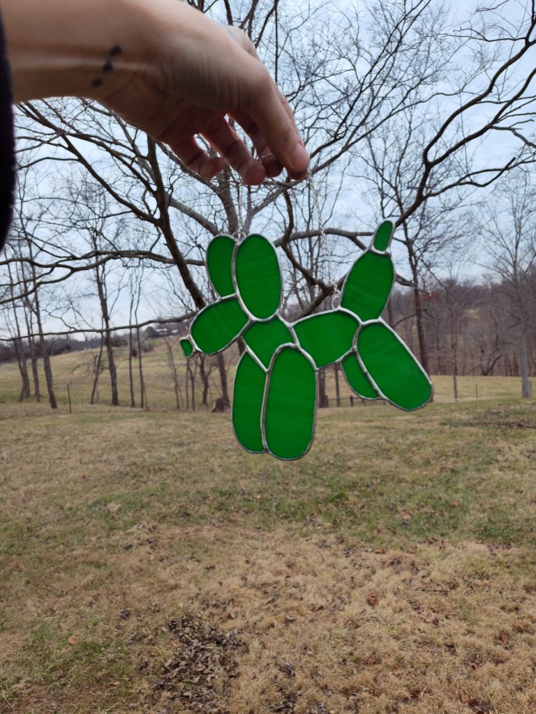 Green Balloon Dog