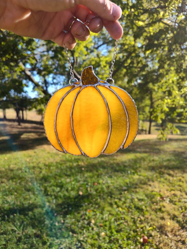 Large Regular Textured Orange Pumpkin