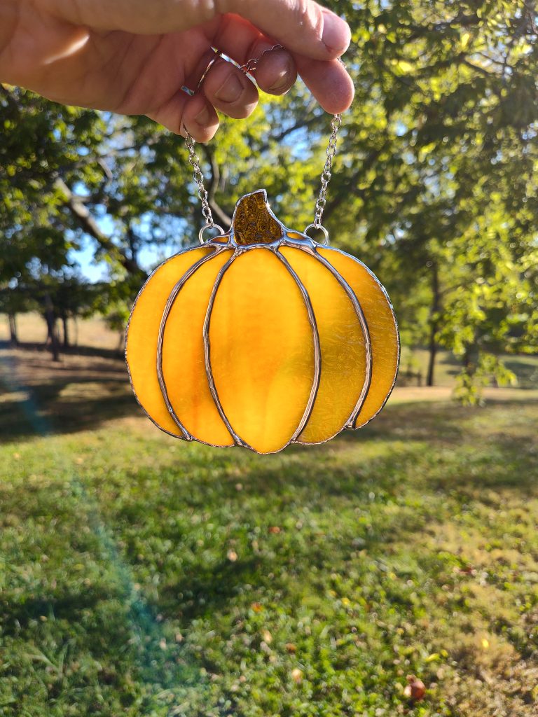 Large Regular Textured Orange Pumpkin