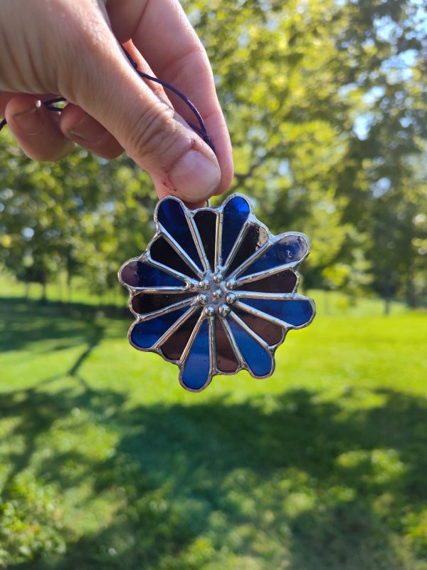 Purple and Blue Car Flower