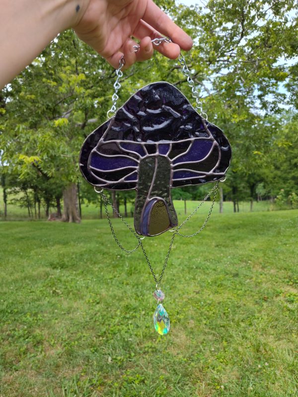 Purple Mushie with Sun Catcher