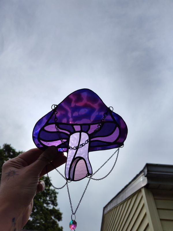 Purple Mushie with Sun Catcher