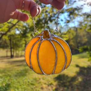 Small Regular Orange Textured Pumpkin