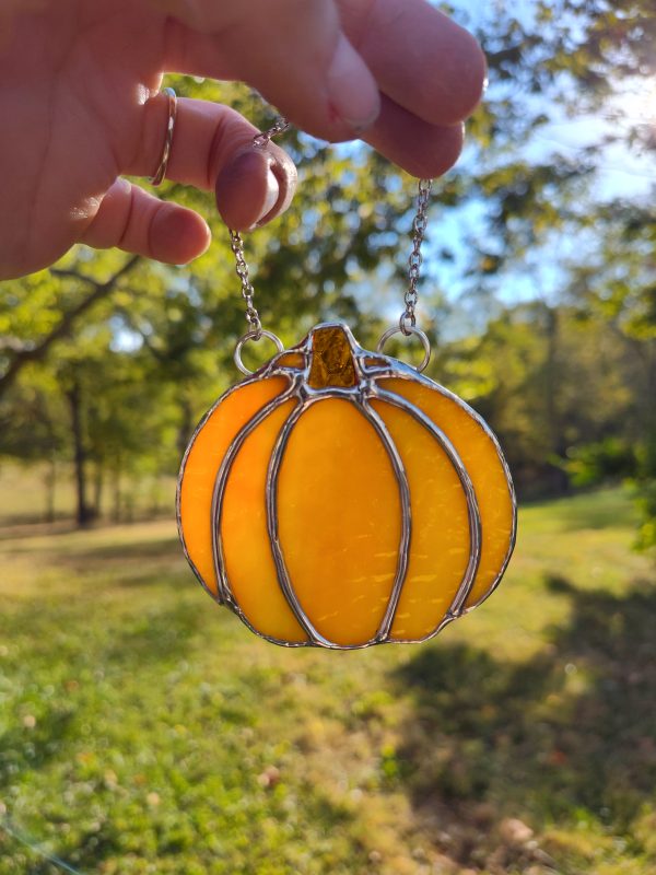 Small Regular Orange Textured Pumpkin