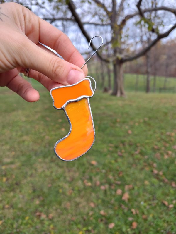 Orange Stocking Ornament