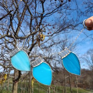 String of Blue Lights