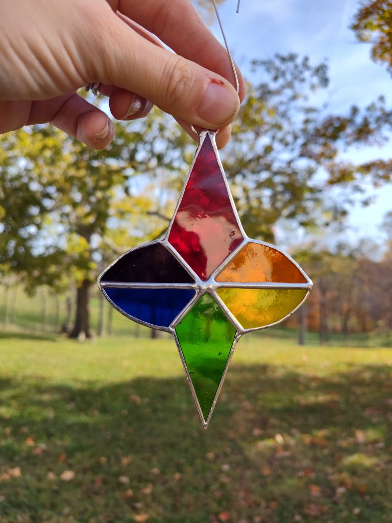 Rainbow Geometric Ornament