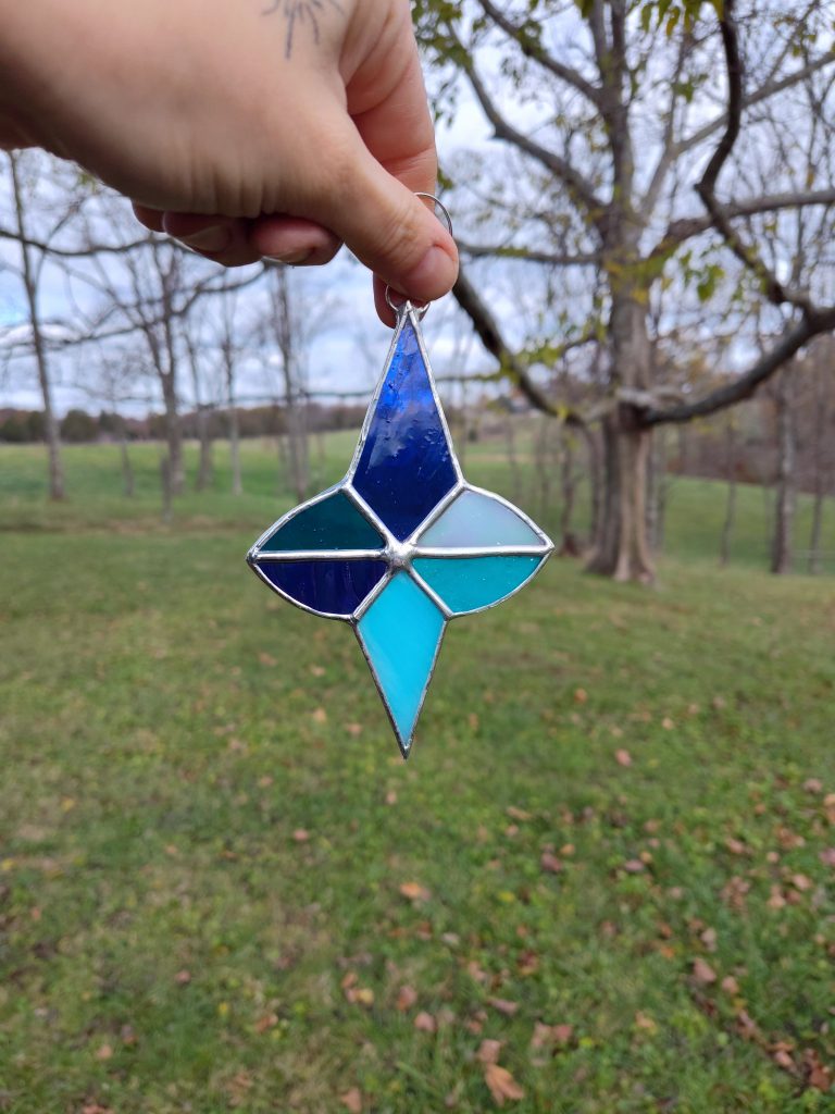 Blue Geometric Ornament