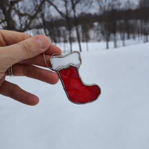 Textured Red Stocking