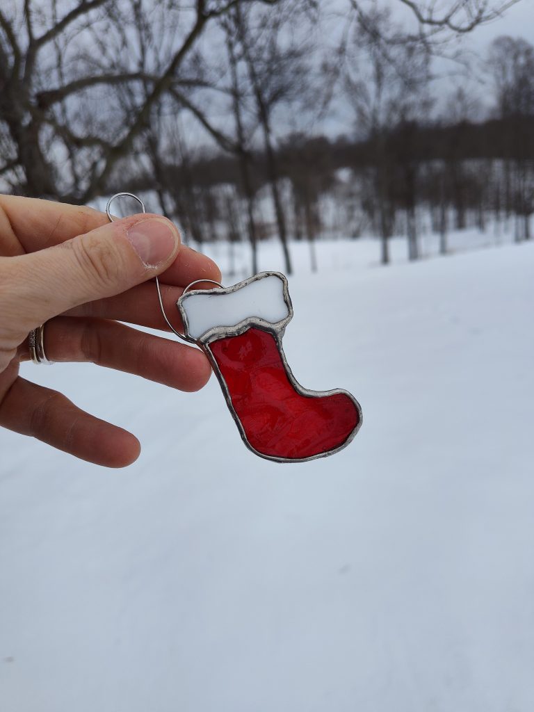 Textured Red Stocking