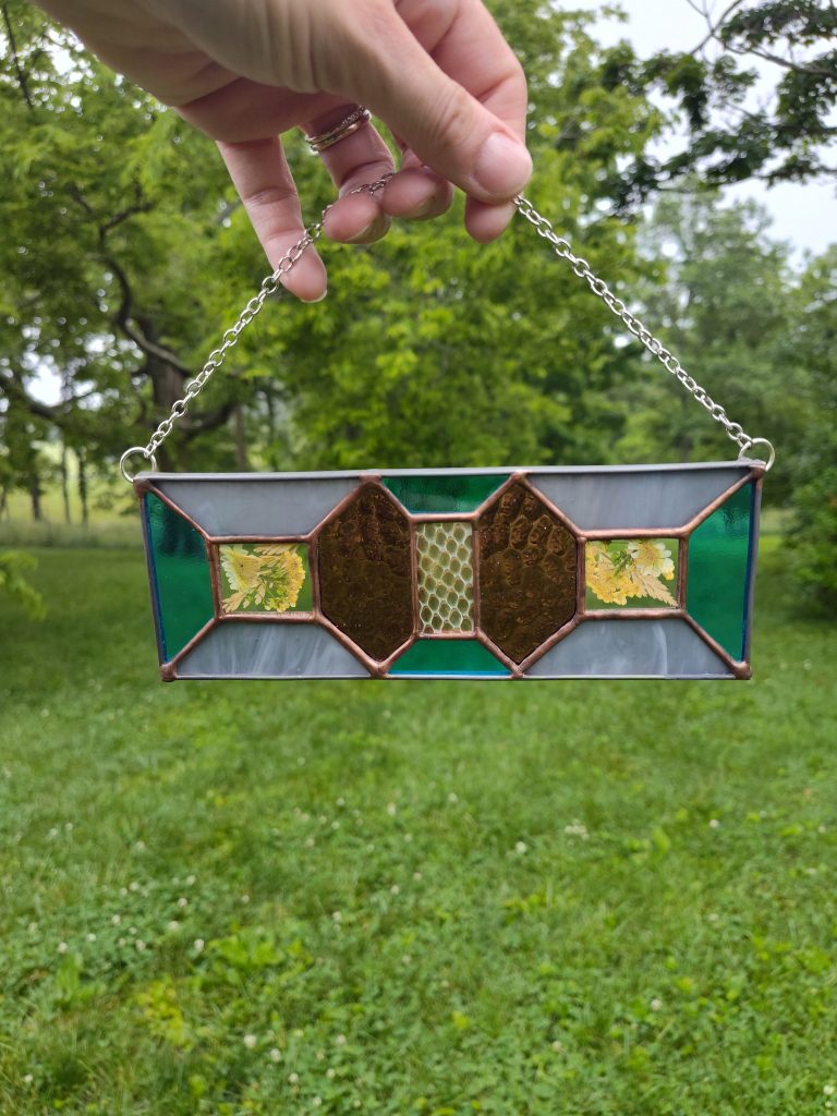 Pressed Flower Rectangle